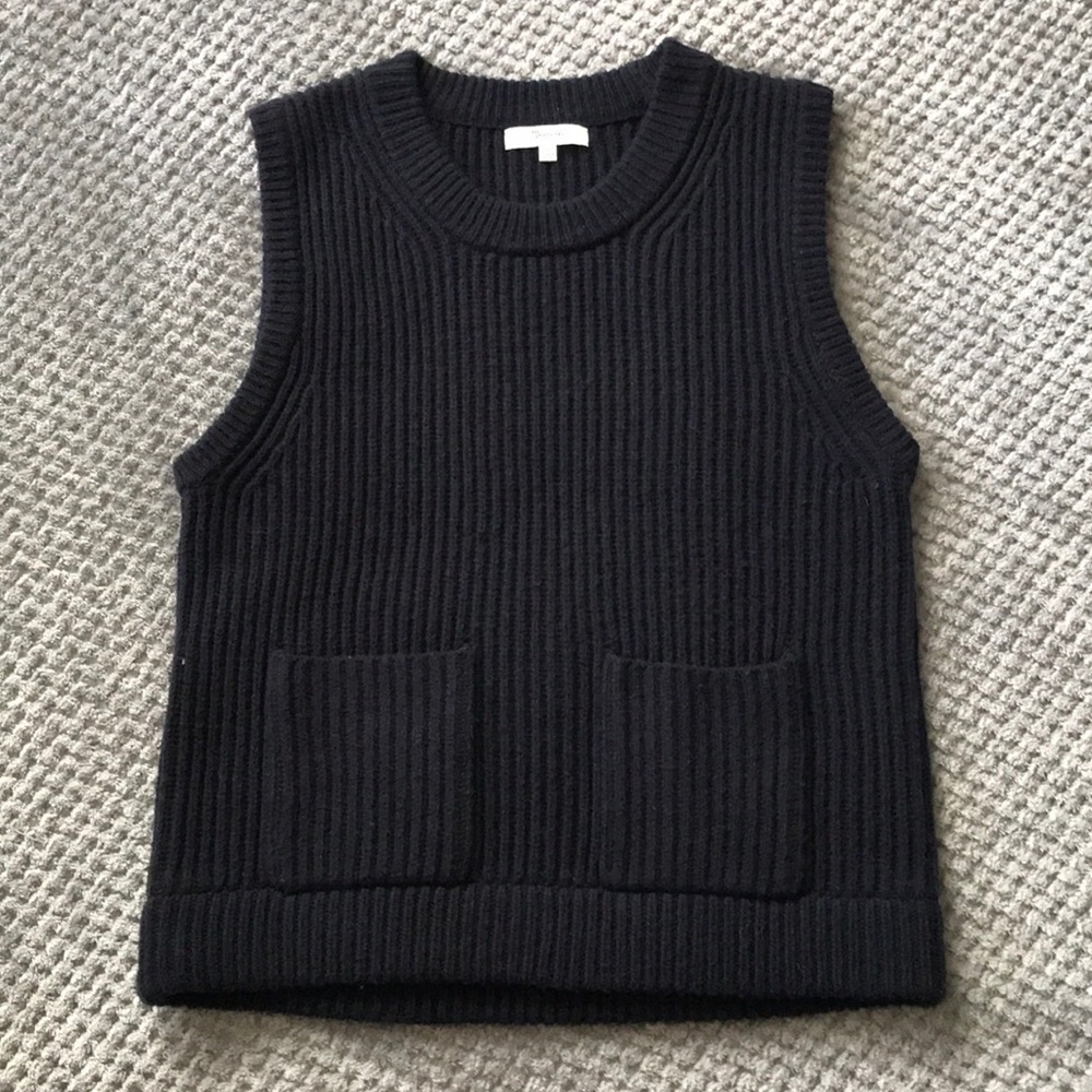 MADEWELL women's Ribbed Sweater Merino Wool Vest S
